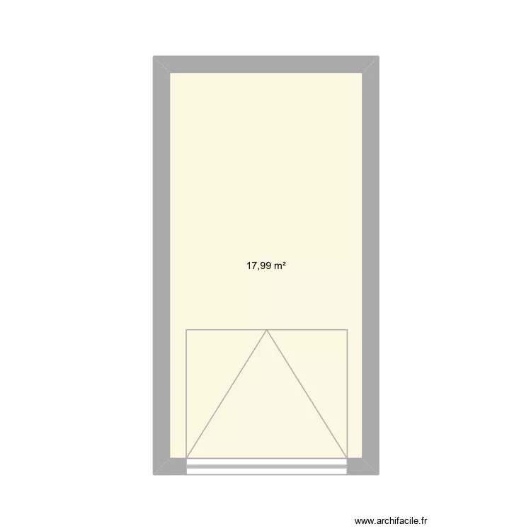 Garage. Plan de 1 pièce et 18 m² Garage. Plan de 1 pièce et 18 m²
