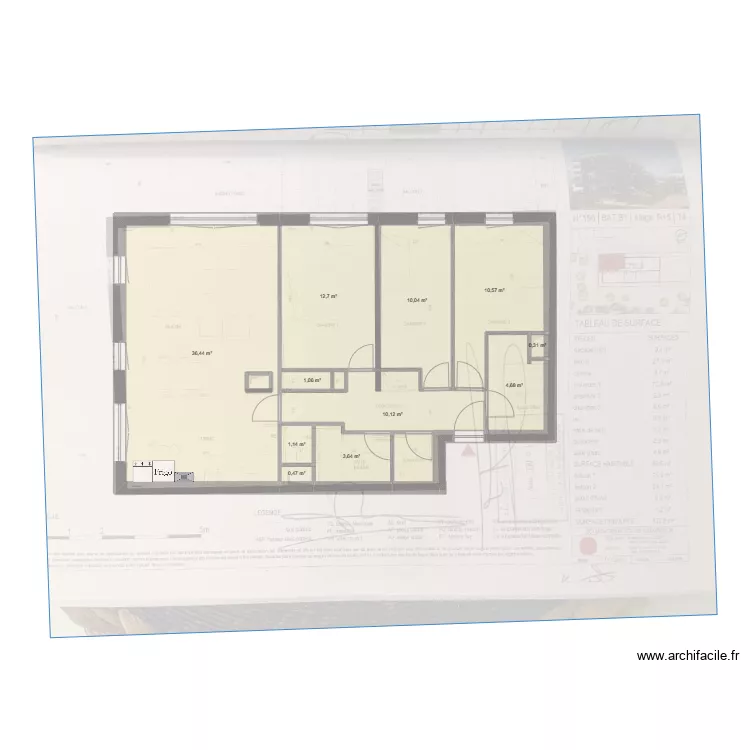 appsolmontexistant. Plan de 