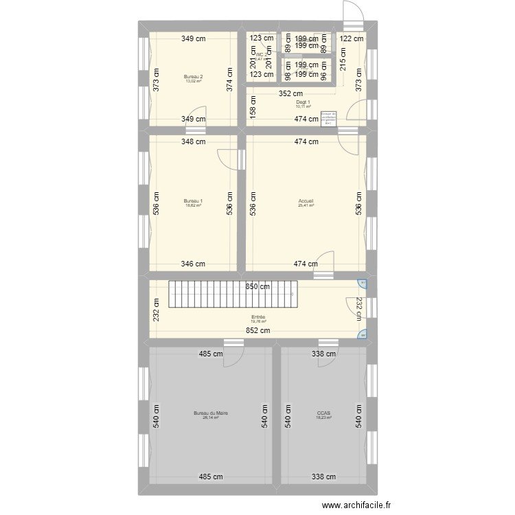 Mairie de ERRE. Plan de 0 pièce et 0 m2