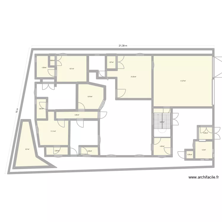 WILLPASS. Plan de 18 Pièces et 138 m²