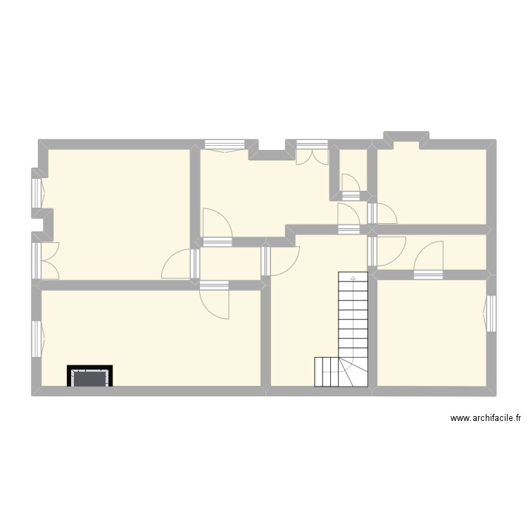 St Pierre R+1. Plan de 9 pièces et 71 m2