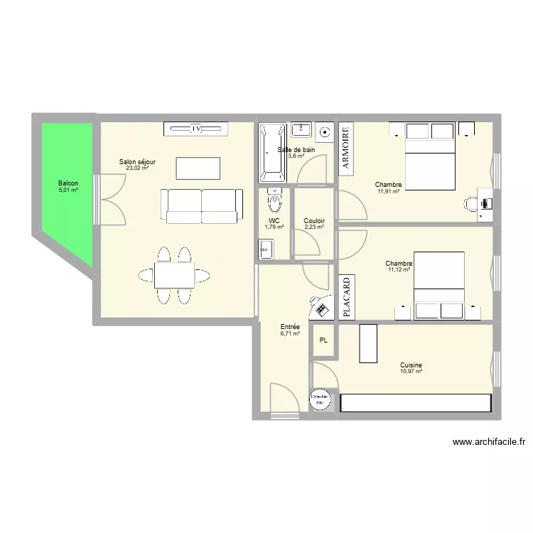 AMARAL appart. Plan de 