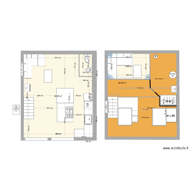 maison escalier salle de bain haut v. Plan de 0 pièce et 0 m2