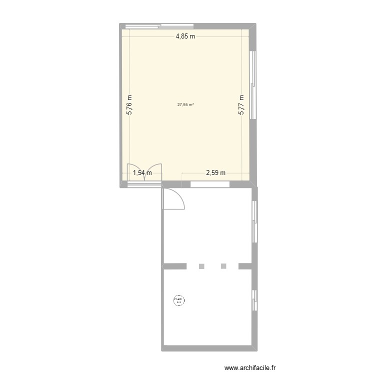 ebauche plan 2. Plan de 0 pièce et 0 m2