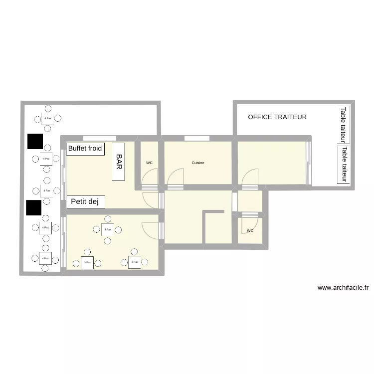 Ermanno - Bloc A - 7 &eacute;me &eacute;tage - 30 Pax. Plan de 