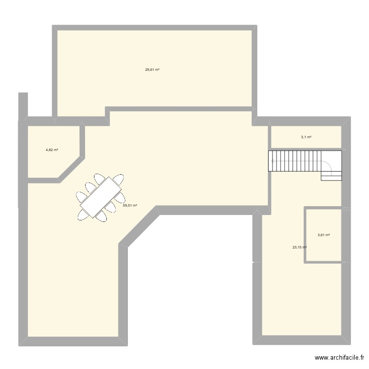 Projet maison neuve 2. Plan de 6 pièces et 124 m2
