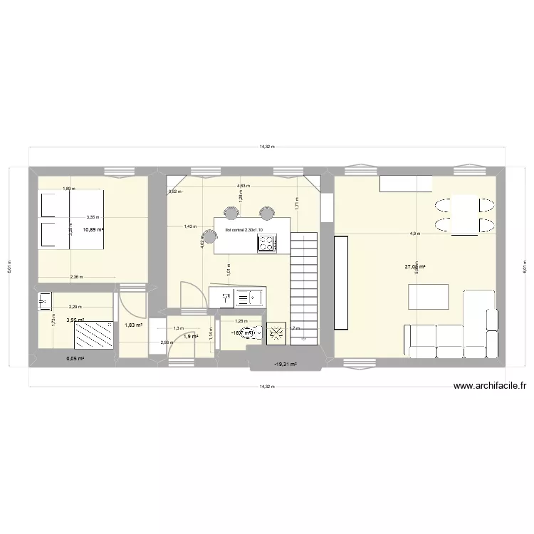 Duplex2. Plan de 