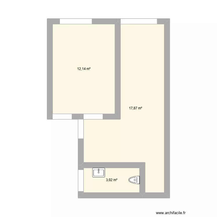 Chambres LouL&eacute;Al. Plan de 