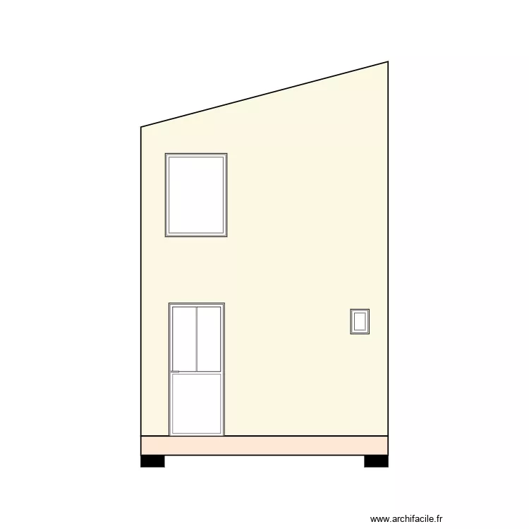 Fa&ccedil;ade est. Plan de 