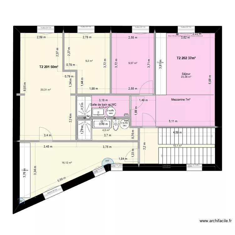 Libert&eacute; &eacute;tage 2 V4. Plan de 