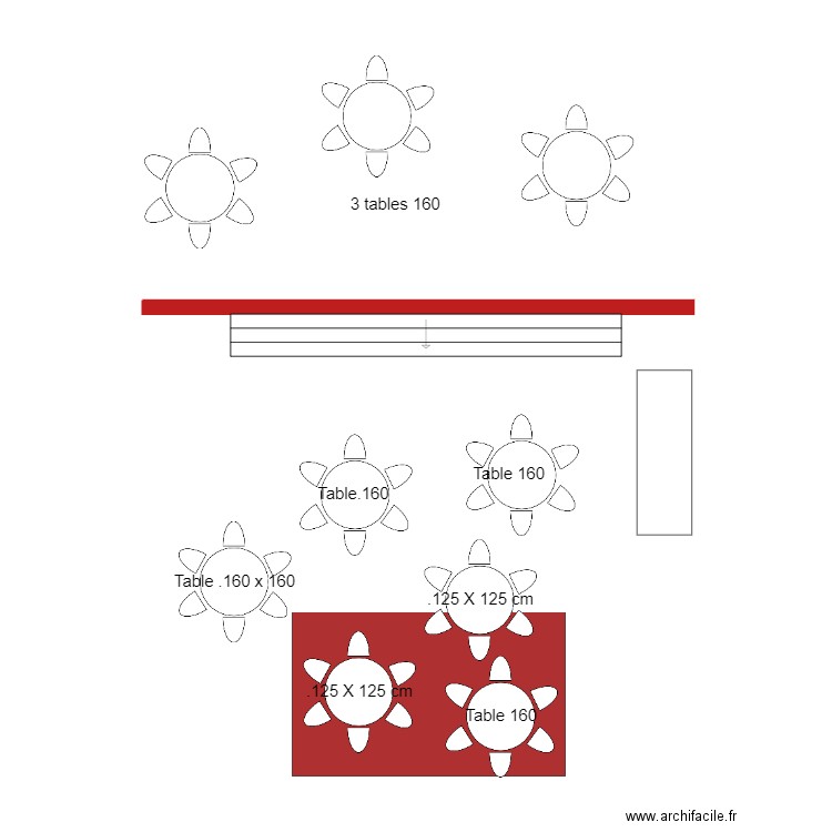 plan des tableS mariage Caroline et Quentin. Plan de 0 pièce et 0 m2