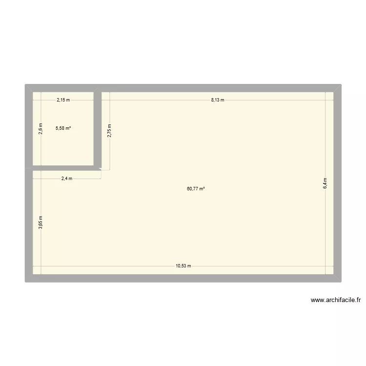 VALONY2. Plan de 2 et 66 m² VALONY2. Plan de 2 et 66 m²
