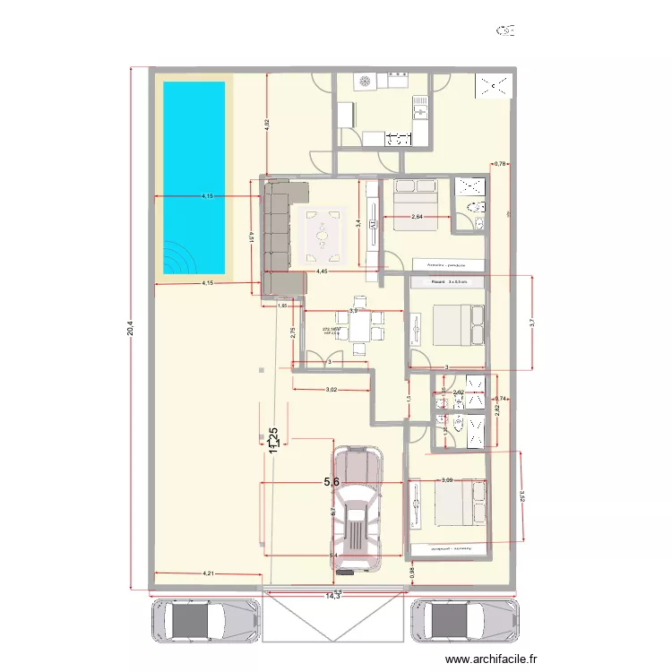 Villa bass f4, plus. Plan de 1 Pièce et 272 m² Villa bass f4, plus. Plan de 1 Pièce et 272 m²