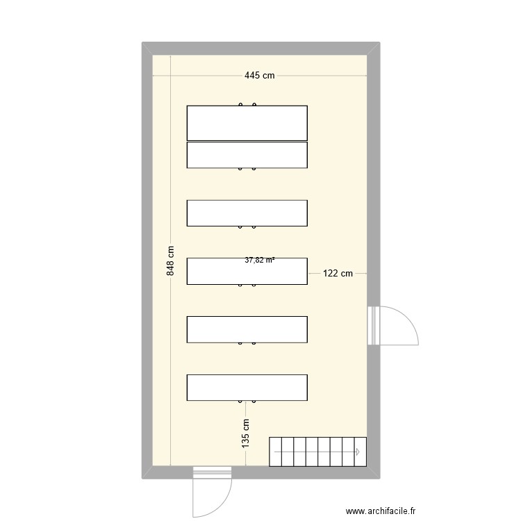 Dépot 1. Plan de 0 pièce et 0 m2