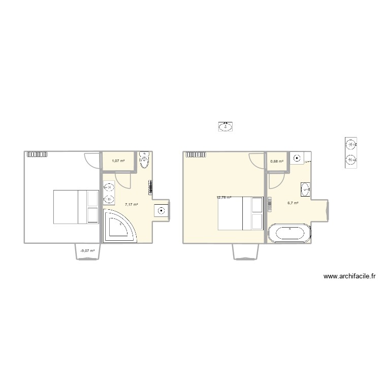 Chambre RDC 2. Plan de 0 pièce et 0 m2