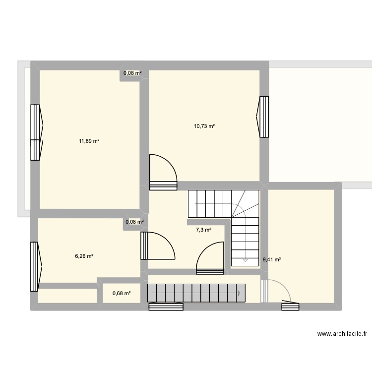 MAISON REZ. Plan de 12 pièces et 179 m2