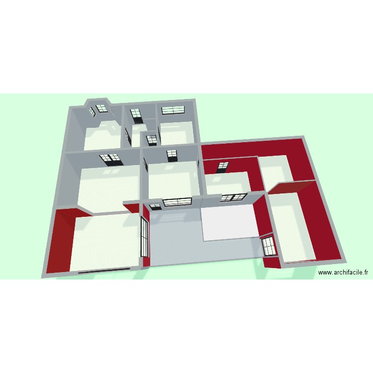 maison ophain. Plan de 12 pièces et 173 m2
