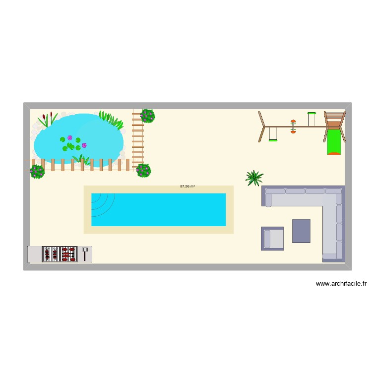 projet math. Plan de 0 pièce et 0 m2