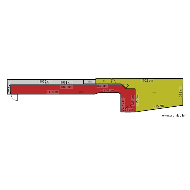 54 FG MTRE 3. Plan de 5 pièces et 70 m2