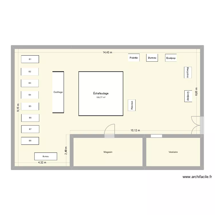 Pan 4. Plan de 3 et 128 m² Pan 4. Plan de 3 et 128 m²