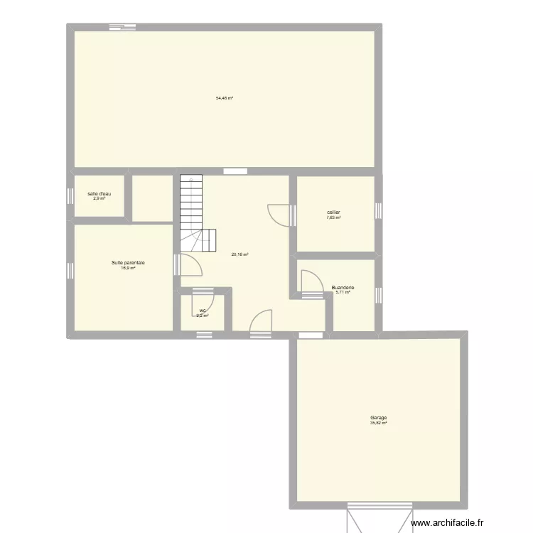14 V3. Plan de 8  et 146 m²