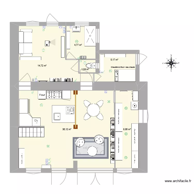 plan de base RDC_Hypothèse 2. Plan de 6 et 71 m² plan de base RDC_Hypothèse 2. Plan de 6 et 71 m²