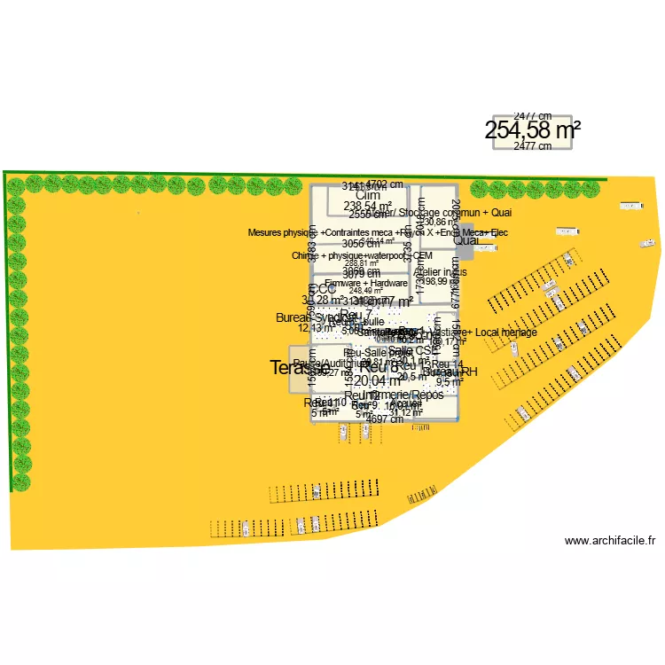 09.24 Plan Masse implantation V6 version haut meubl&eacute;_vpn. Plan de 