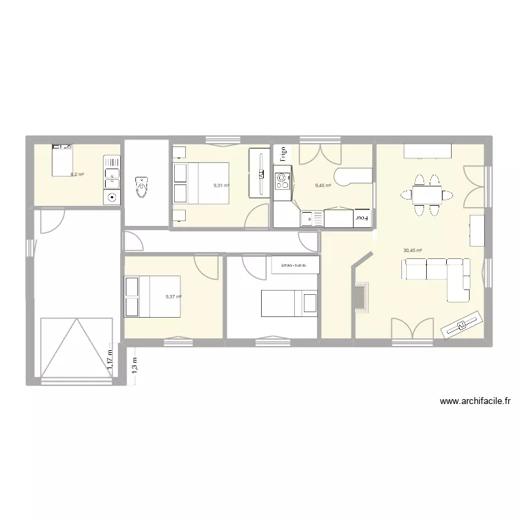 OREE BOIS 2. Plan de 5 et 65 m² OREE BOIS 2. Plan de 5 et 65 m²