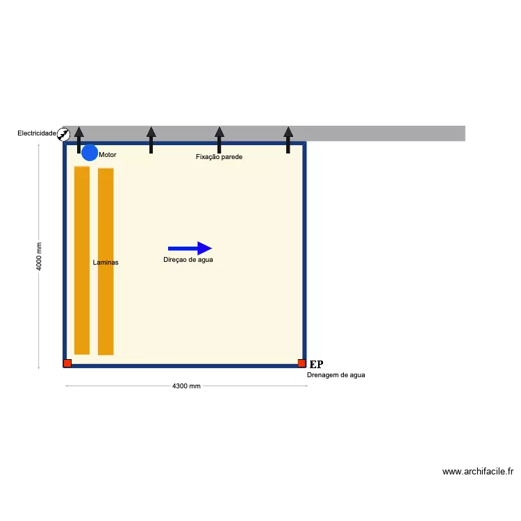 Andre Vieira. Plan de 1  et 16 m²