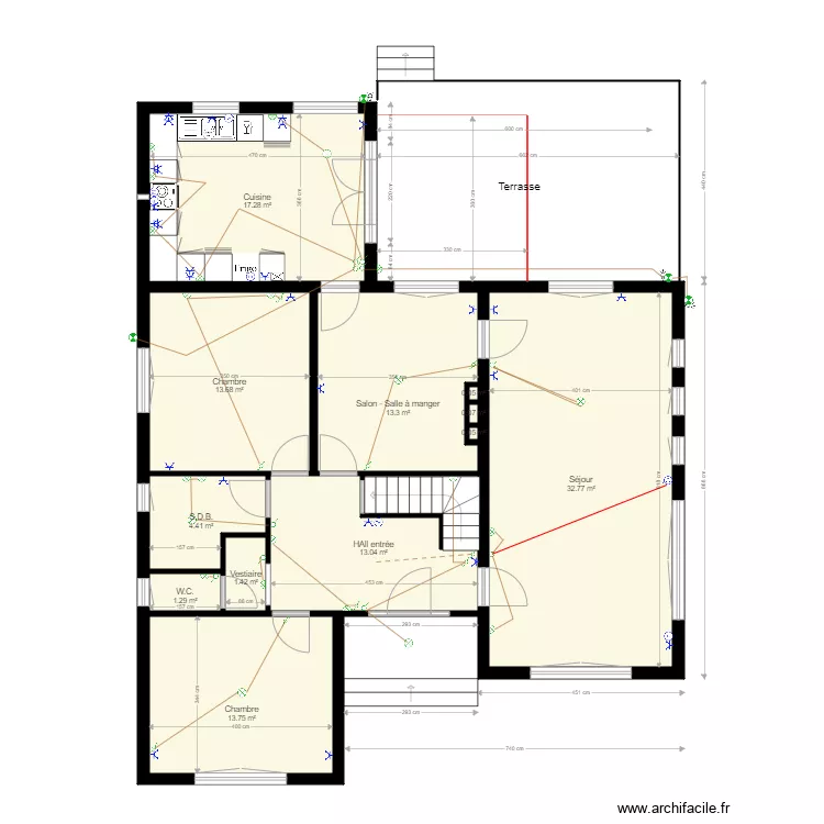 41 r latour rez - Pergola 12 m&sup2; avec cotes 02-2024 . Plan de 