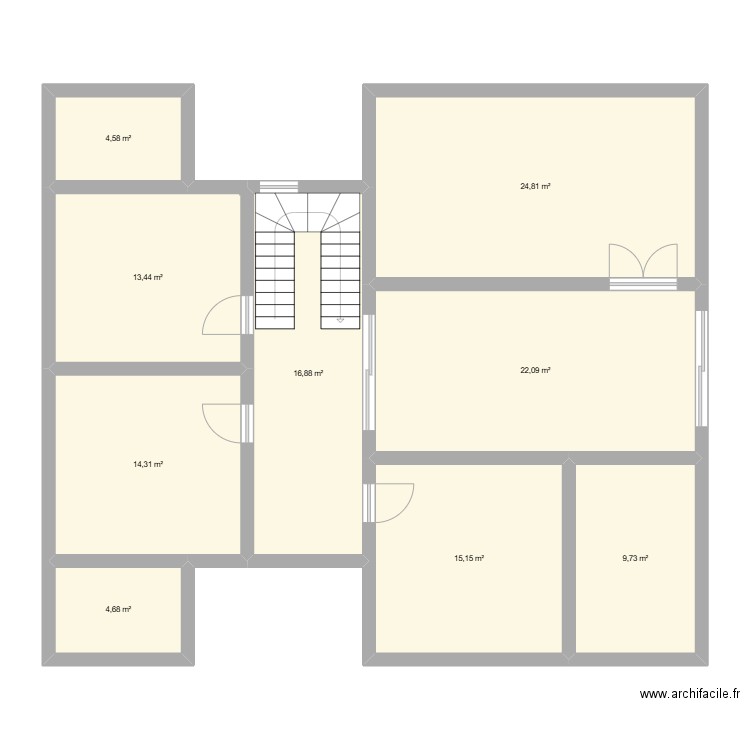 KEUR MAKHARY TALL. Plan de 9 pièces et 126 m2