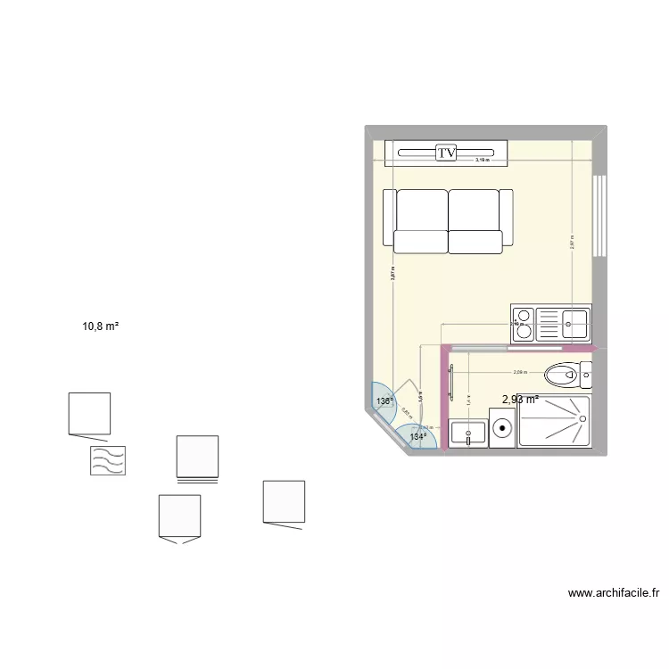 patrick. Plan de 2 et 14 m² patrick. Plan de 2 et 14 m²
