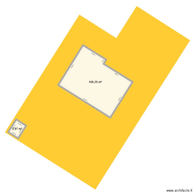 j.moulin. Plan de 2 pièces et 114 m2
