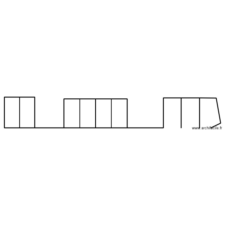 Parking Carle Hebert. Plan de 6 pièces et 142 m2