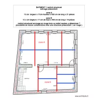 Bâtiment 1 1er étage renfort structure plafond