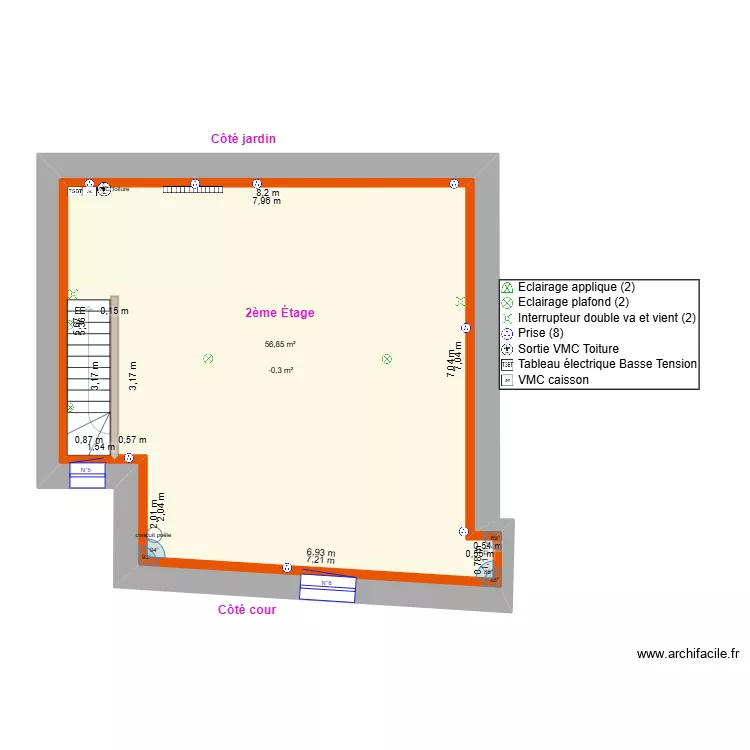 PLAN des Combles. Plan de PLAN des Combles. Plan de