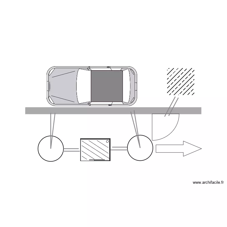 Station de service. Plan de Station de service. Plan de