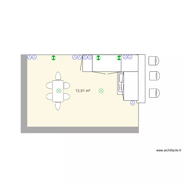 cuisine ete. Plan de 