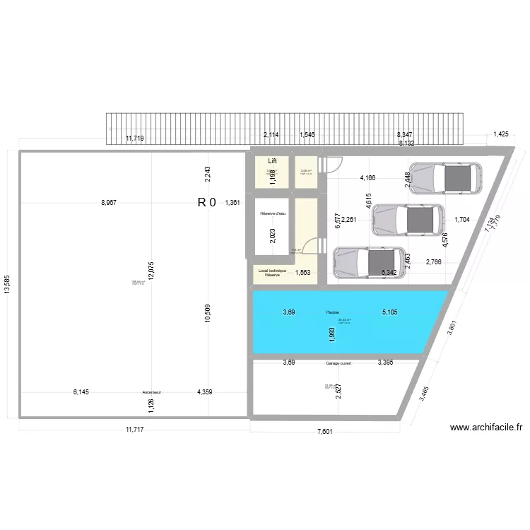 villa 3.3 Simba NL 3. Plan de 33 et 1110 m² villa 3.3 Simba NL 3. Plan de 33 et 1110 m²