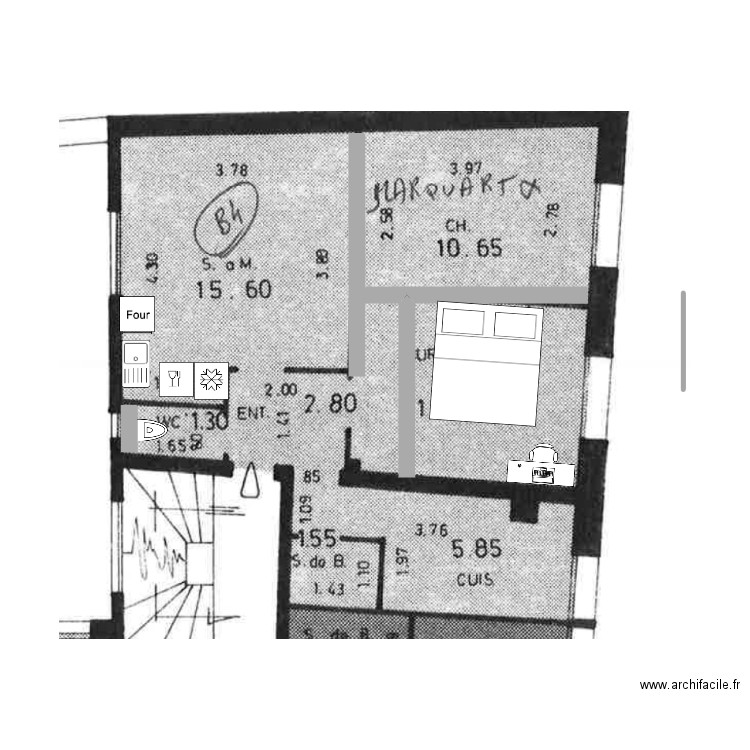 levallois. Plan de 0 pièce et 0 m2