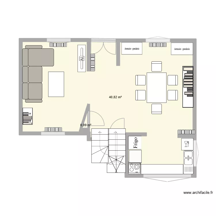 Villas 4. Plan de 2 Pièces et 41 m² Villas 4. Plan de 2 Pièces et 41 m²