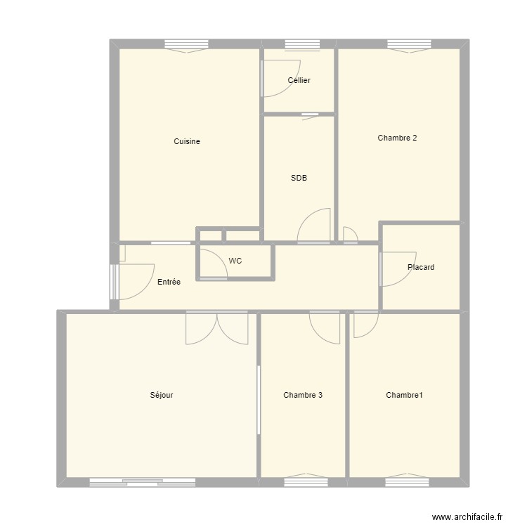 APPART HUGO. Plan de 0 pièce et 0 m2