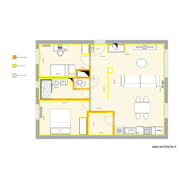 Gout futur - Peinture plafonds. Plan de 
