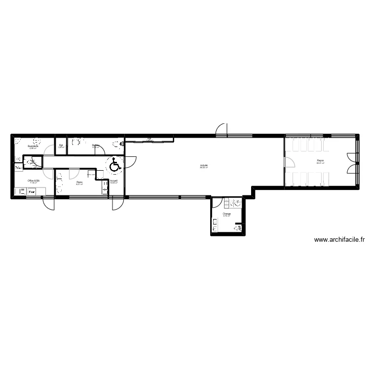 77LR16CDG projet jordan. Plan de 