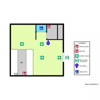Plan d\'évacuation Bar Le Nirvana
