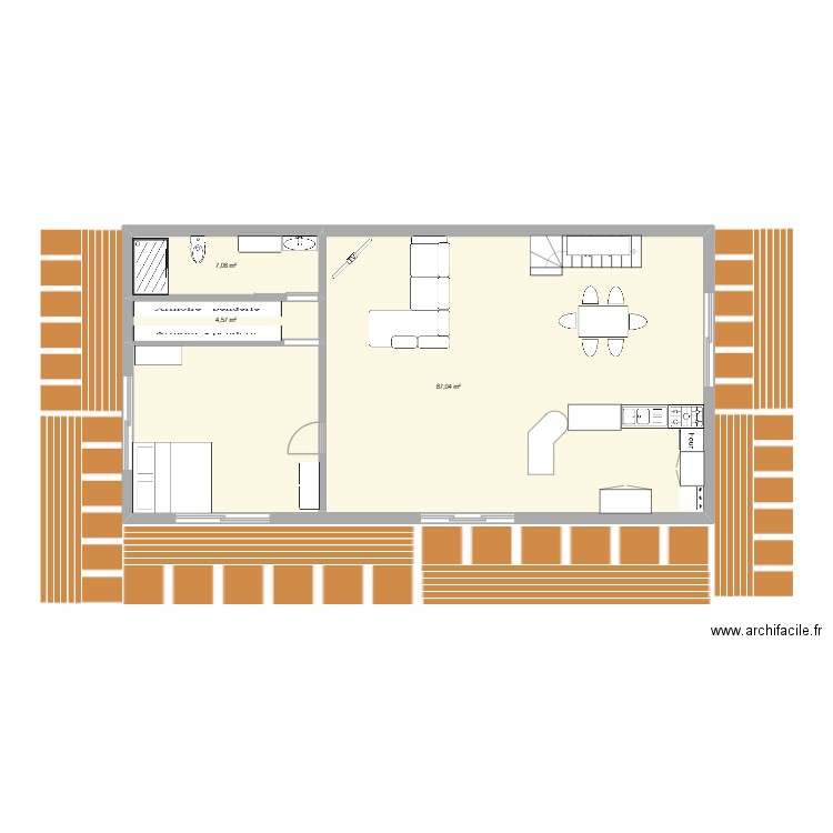 GIA HOME. Plan de 3 pièces et 99 m2