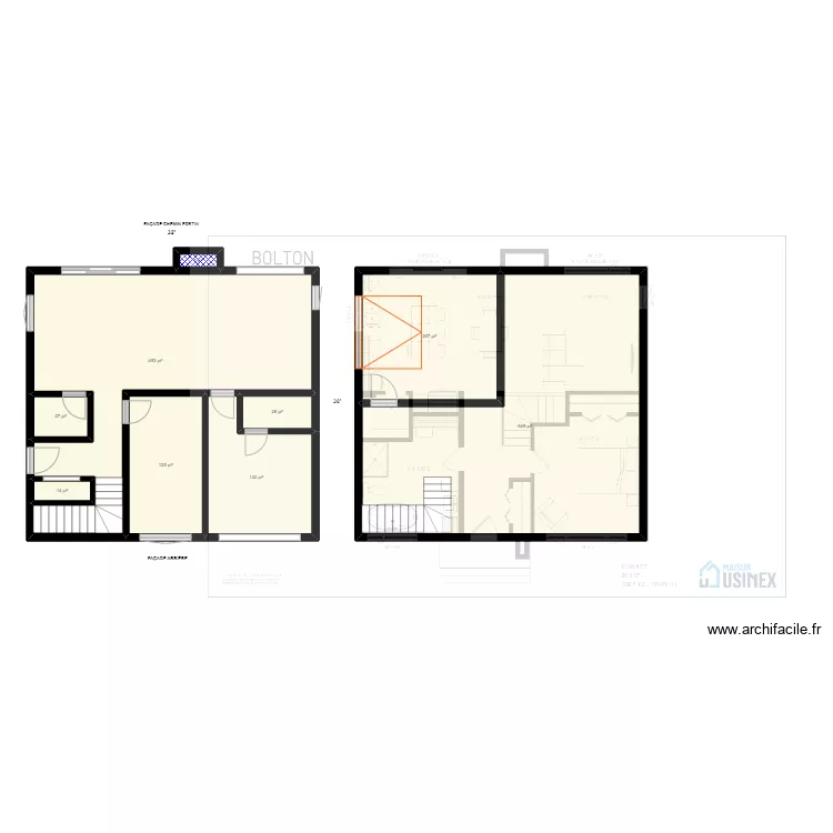 DANIEL FORTIN - BOLTON 32' X 30' - V1. Plan de 