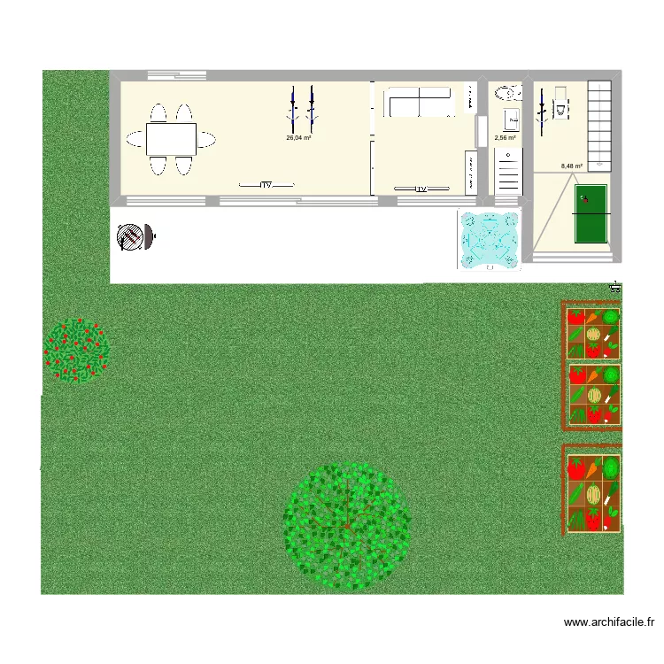 la rozelle. Plan de 3 pièces et 37 m² la rozelle. Plan de 3 pièces et 37 m²
