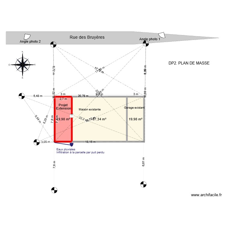 Projet Karine DP2. Plan de 0 pièce et 0 m2