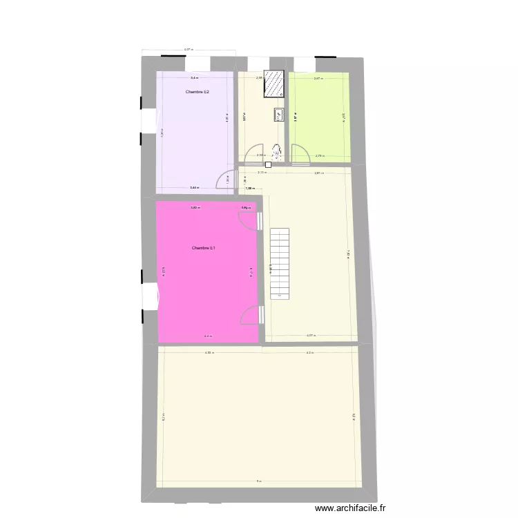 Sauvoy V1-1. Plan de 13  et 294 m²